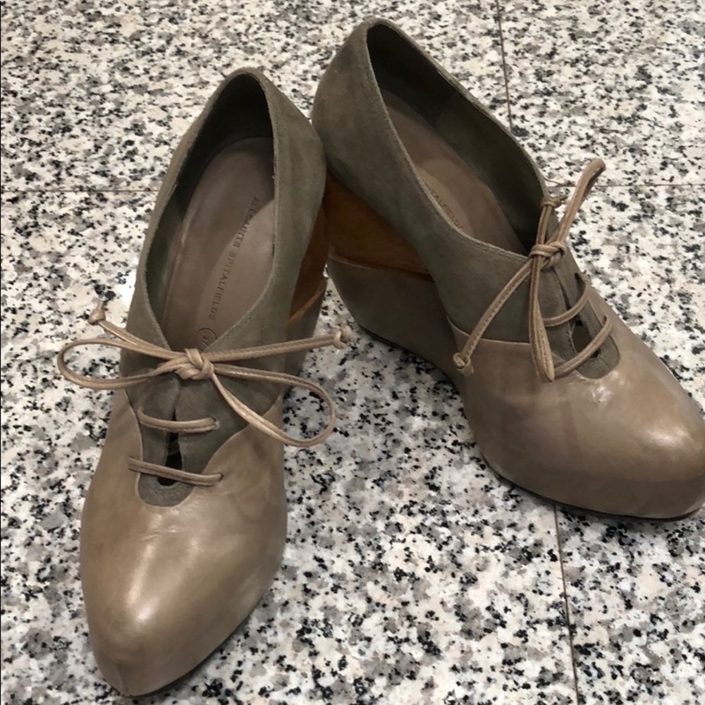 All Saints wedge shoe booties